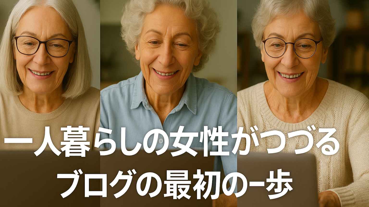 【60代 シニア ブログ】一人暮らしの女性がつづるブログの最初の一歩